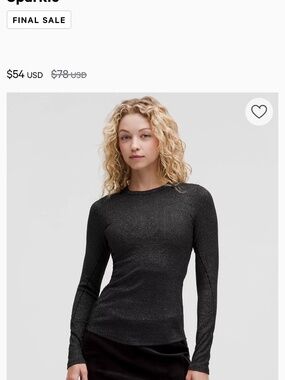 Lululemon hold tight sparkle top , 4